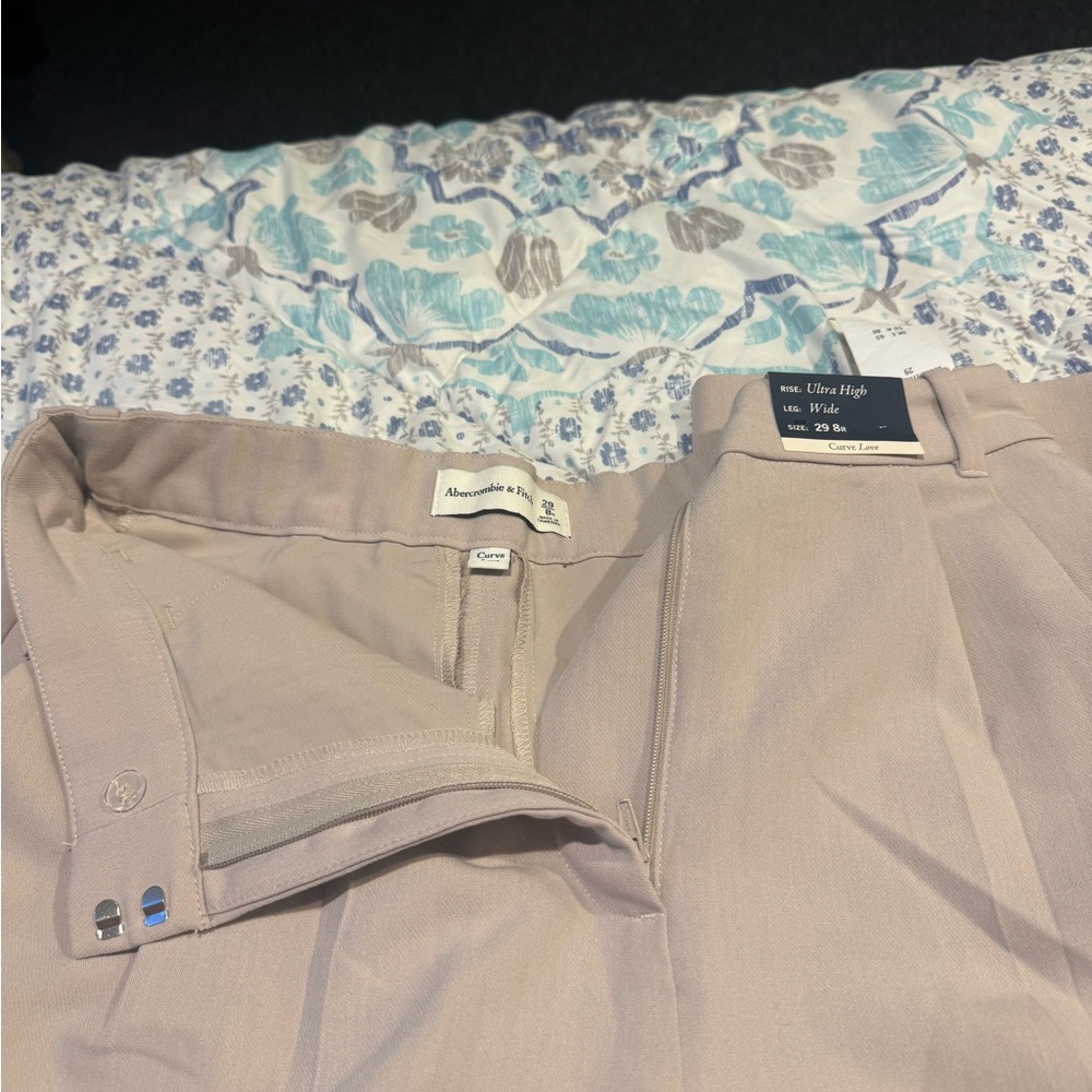 Abercrombie & Fitch Ultra High Rise Beige Pants
